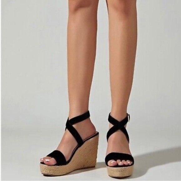 AOSPHIRAYLIAN Wedge Sandals for Women, Open Toe Ankle Strap
High Heel Summer - Picture 1 of 10